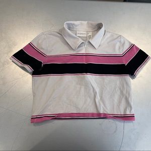 Cropped Collared Top